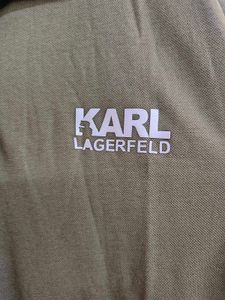 Karl Lagerfeld Olive Polo Shirt