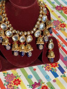 Elegant Kundan Necklace Set
