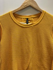 Yellow Knit Long Sleeve Top