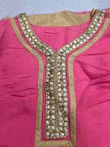 Pink & Gold Ethnic Dress