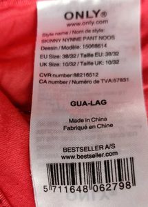 Only Brand , carrot red denim like jeans