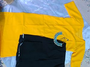 Black &amp; Gold Dress Fabric