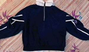 Navy &amp; White Bow Top