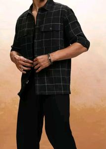 Men Textured Dobby checked Shirt
