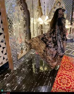 Offer For Today Only Black &amp; Peach Colour Lehanga