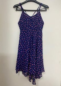 Floral Handkerchief Hem Dress - SERA (Size S)