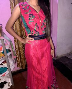 Pink Colour Lehenga With Blouse Chunni