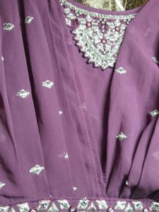 Elegant Purple Ethnic Gown