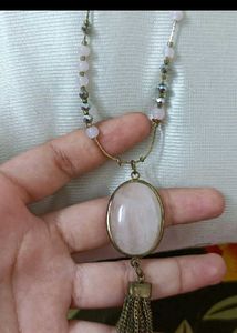 Pink Stone Statement Neckpiece