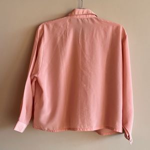 Vintage Peach Embroidered Blouse