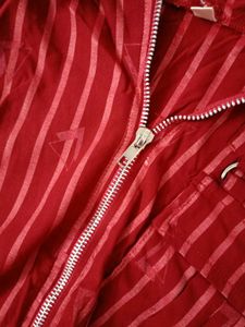 Red Striped Hoodie