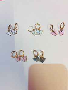 Butterfly Drop Earrings Set