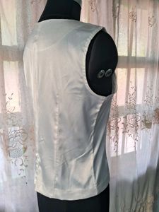 White Satin Top