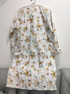 Floral Cotton Kurta