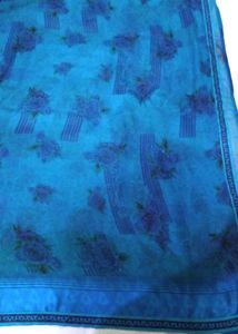 Blue Floral Saree 💙✨make offer ❤
