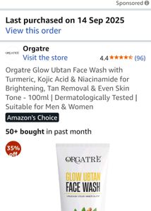 Orgatre Kojic And Niacinamide Face wash