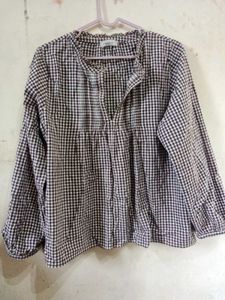 Gingham Blouse - Long Sleeve