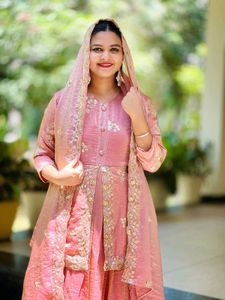 Partywear Gown With Shawl