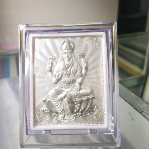 999 Pure Silver lakshmi Ji Frame In Premium