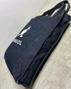 Big Kangol Denim Tote Bag