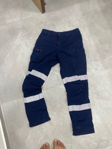 Navy Blue Reflective Work Cool Pants