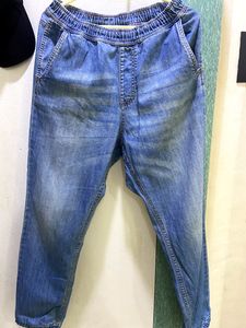 Unisex High waist Blue joggers