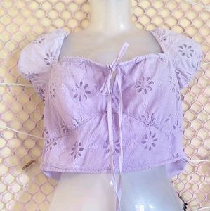 🎁Buy 2 Get 1 Free🎁Floral Lace Crop Top