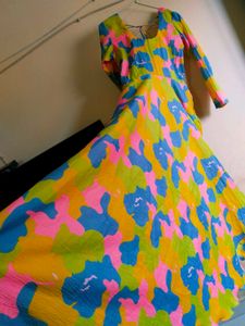 Colorful Patterned Maxi Dress
