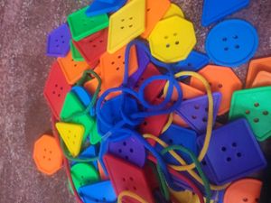 Shapes &amp; Buttons Lacing Toy