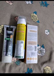 Combo Garnier Or Wishcare Sunscreen With Cleanser