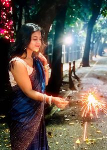 Women Blue Saree