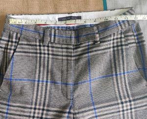 MS Formal check Print Pant