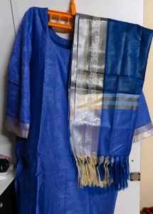 Mysore Silk Kurta With Dupatta -70% Off