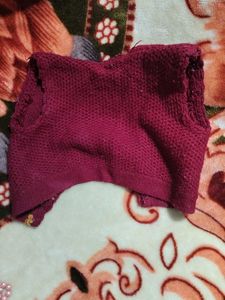 Maroon Knitted Top