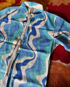 Blue Patterned Co-ord Set