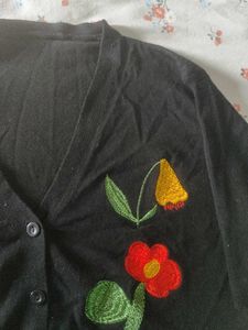 Embroidered Floral Top