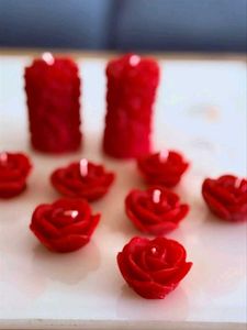 Red Rose Candles