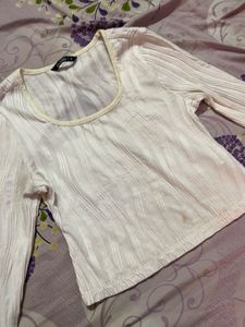 zudio Textured Crop Top