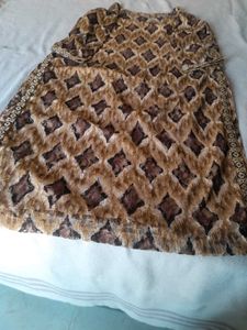 Vintage Brown Patterned Dress