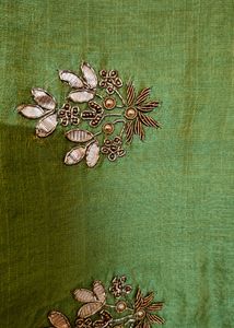 Green Zardozi Suit Set