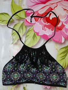 (1052)Fringe Halter Top