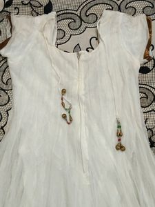 Anarkali Stone Work layered Kurta Set