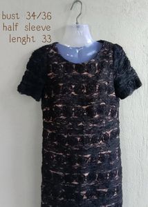 Lace Flower Patch Dress