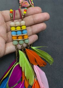 Feather Necklace &amp; Hair Clip