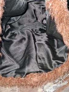 Vintage Brown Furry Rug