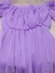 Purple Tulle Dress