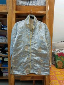 Embroidered Asian Silk Brocade Jacket