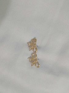 Gold Bow Earrings