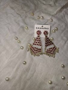Red Dangle Earrings