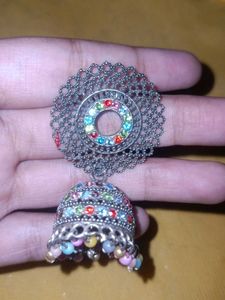 Colorful Jhumka Earrings
